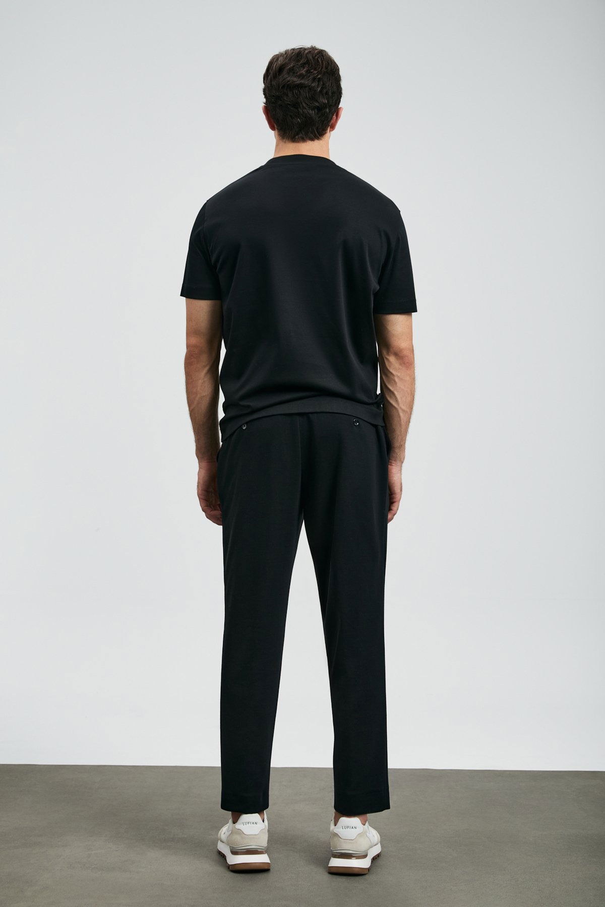 Lufian Erkek Roland Basic T-Shirt 112020058 Siyah - 4