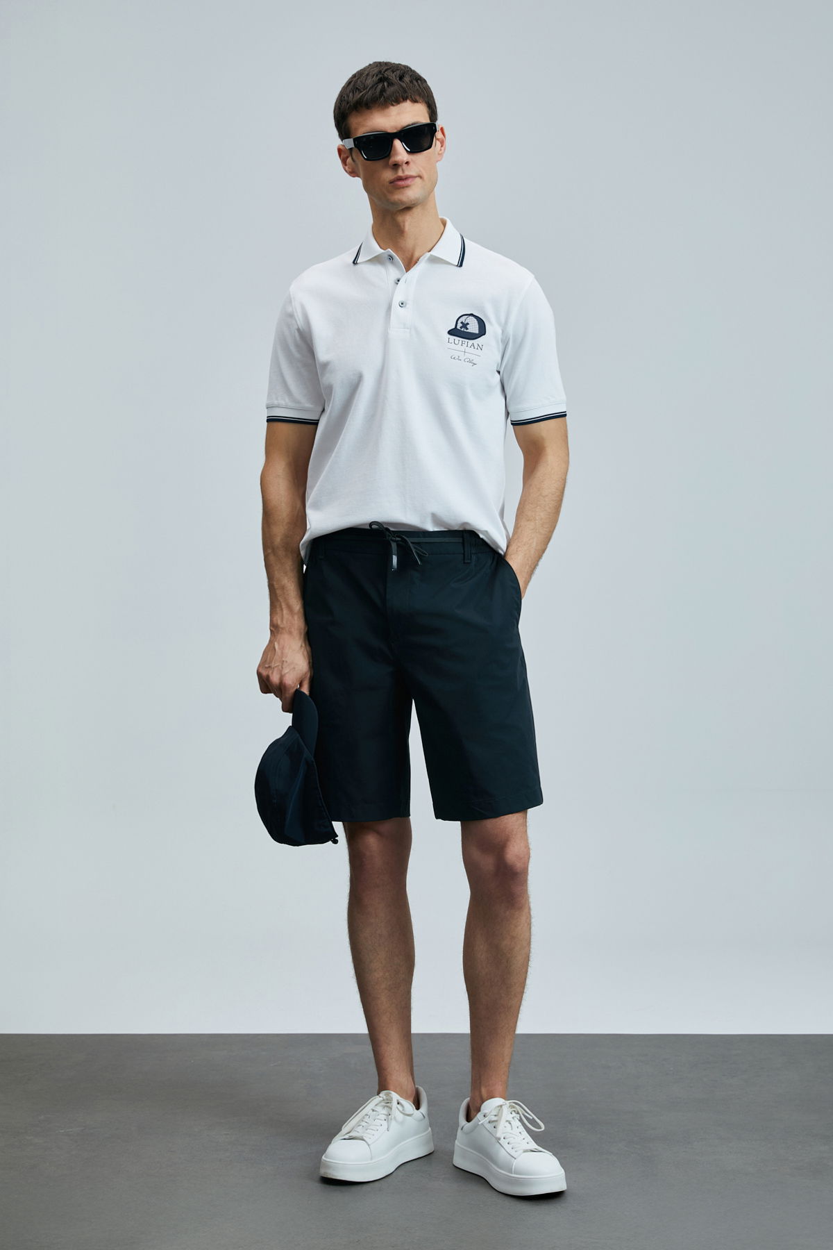 Lufian Erkek Sandor Smart Polo T-Shirt 111040223 Beyaz - 2