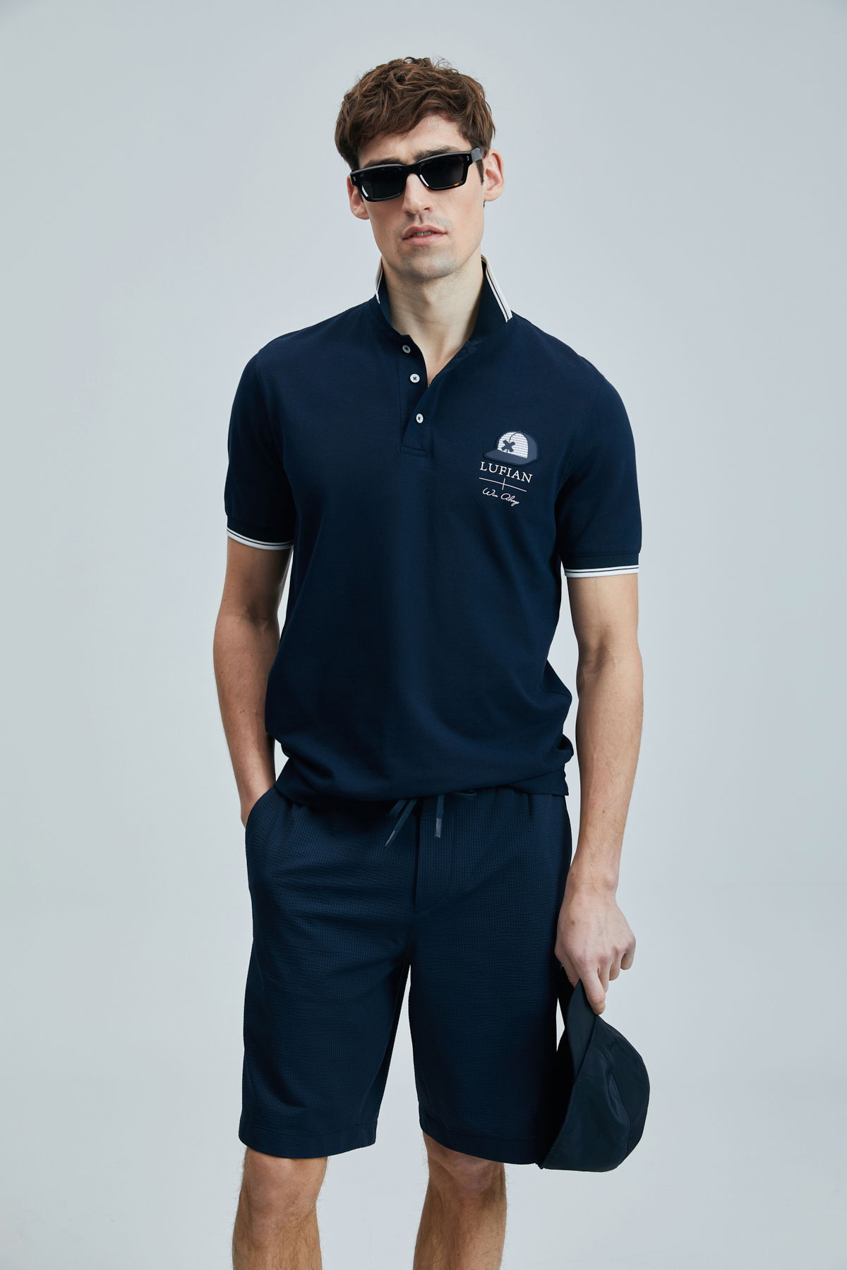 Lufian Erkek Sandor Smart Polo T-Shirt 111040223 Lacivert - 2