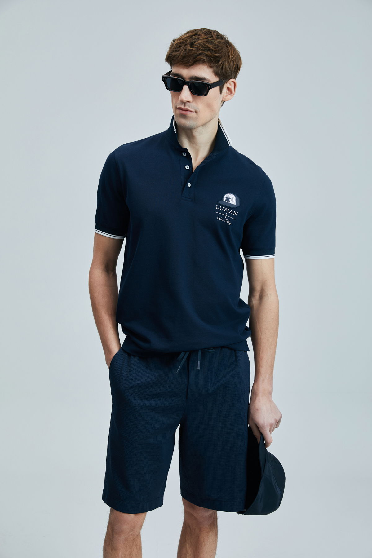 Lufian Erkek Sandor Smart Polo T-Shirt 111040223 Lacivert - 3