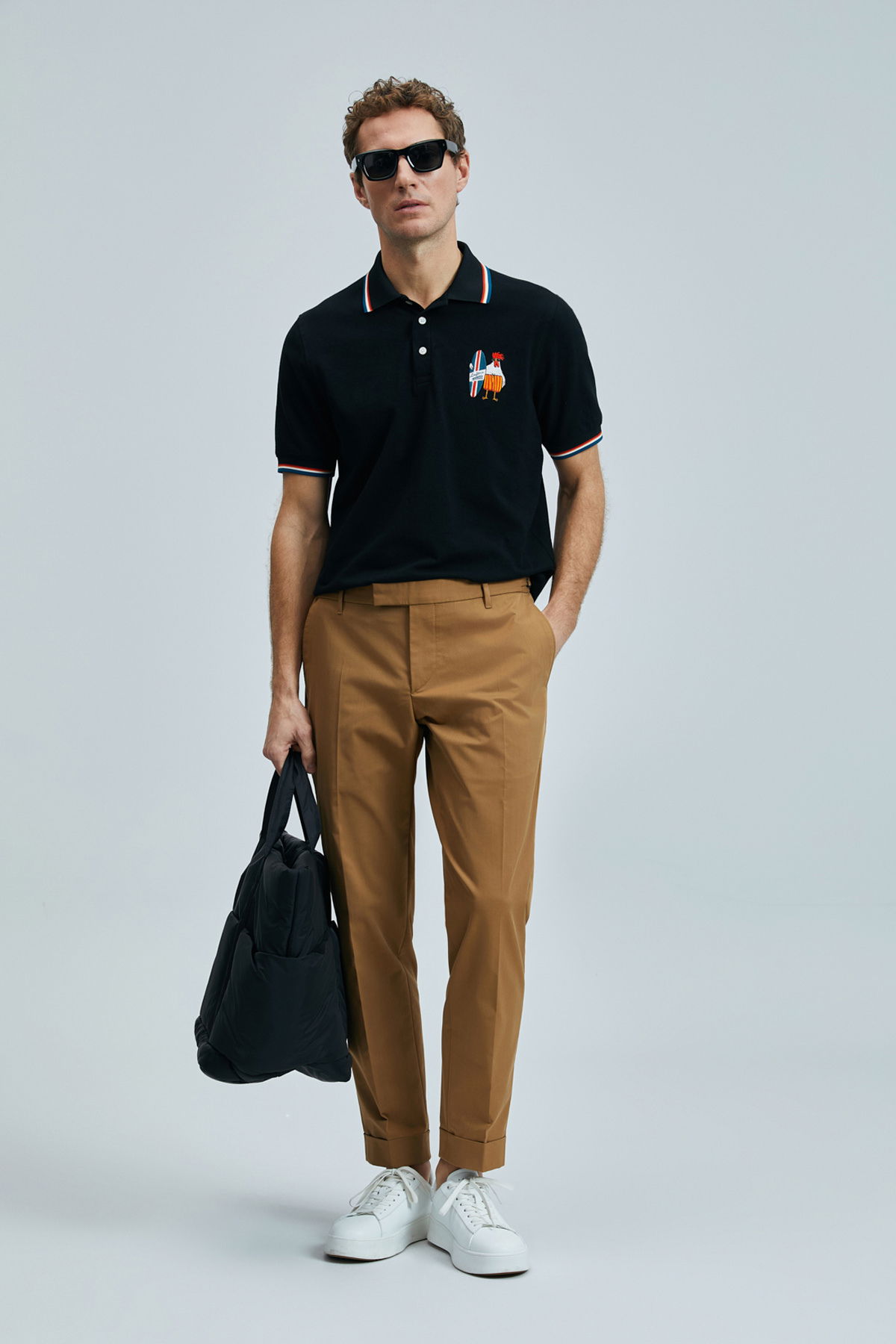 Lufian Erkek Sansa Smart Polo T-Shirt 111040218 Siyah - 1
