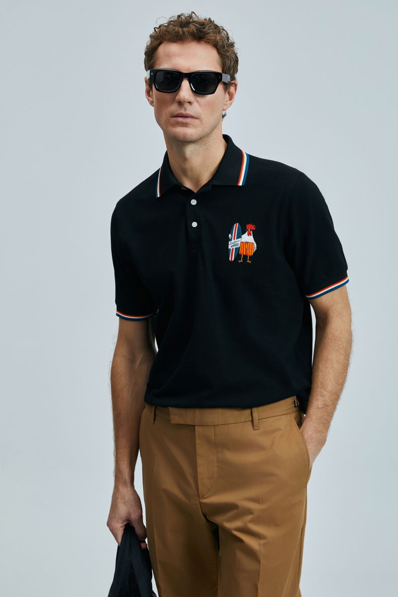 Lufian Erkek Sansa Smart Polo T-Shirt 111040218 Siyah - 2