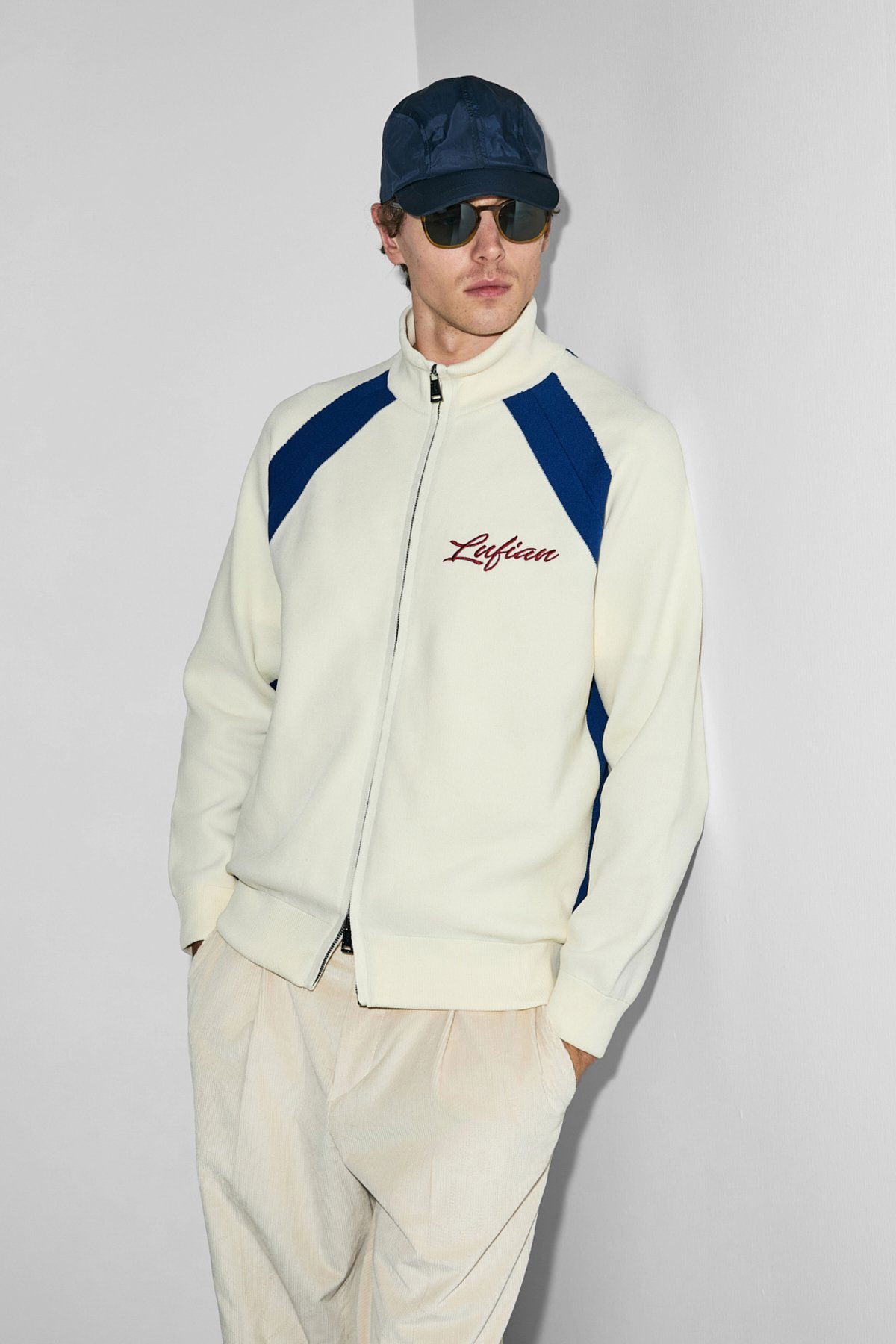 Lufian Erkek Shıne Hırka 112100081 Kırık Beyaz - 1