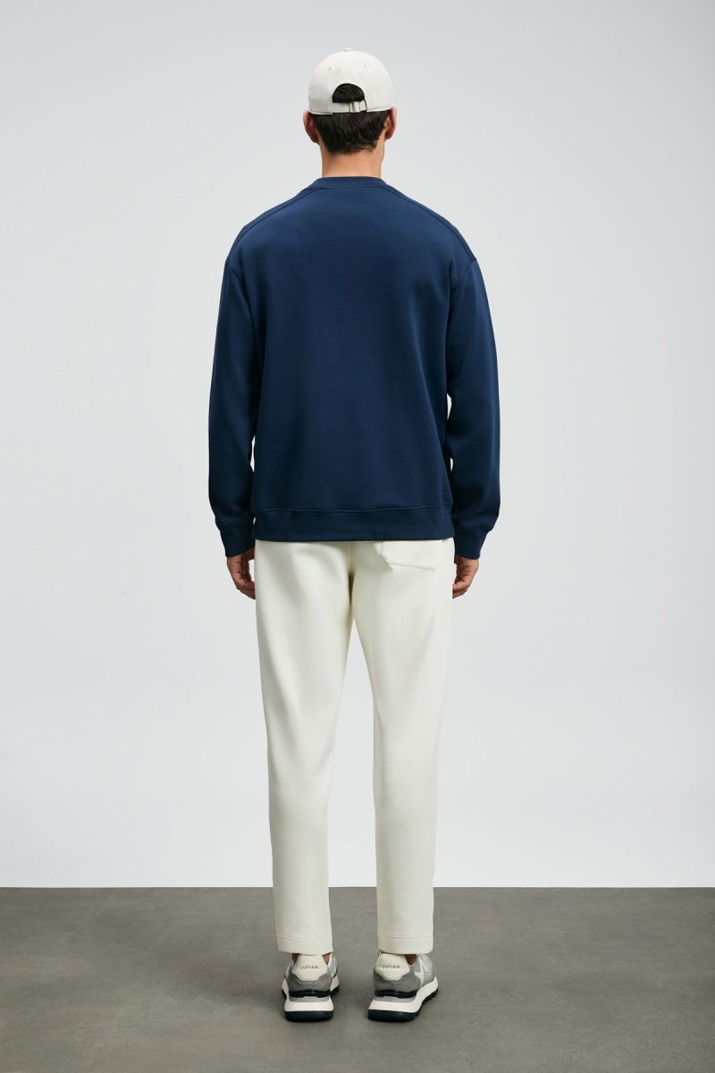 Lufian Erkek Sımba Sweatshirt 112030175 Lacivert - 4