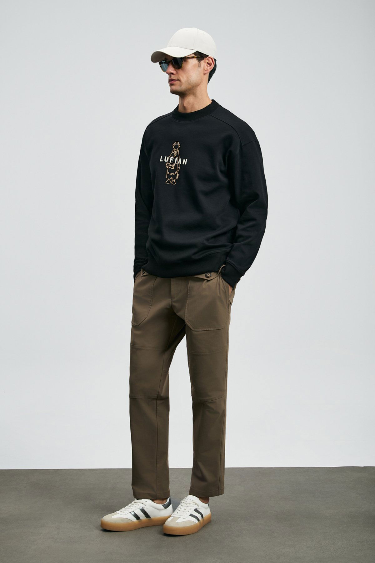 Lufian Erkek Sımba Sweatshirt 112030175 Siyah - 2