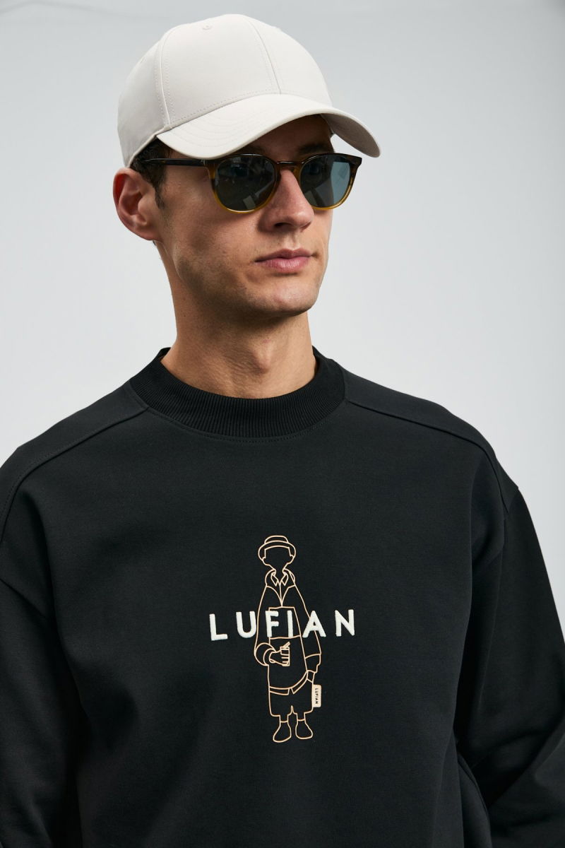 Lufian Erkek Sımba Sweatshirt 112030175 Siyah - 3