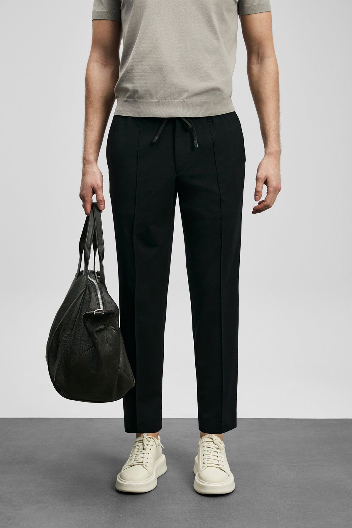 Lufian Erkek Sımon Jogger Slim Fit Pantolon 111190356 Siyah - 2