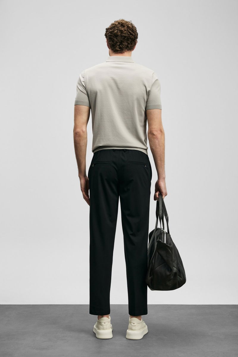 Lufian Erkek Sımon Jogger Slim Fit Pantolon 111190356 Siyah - 4