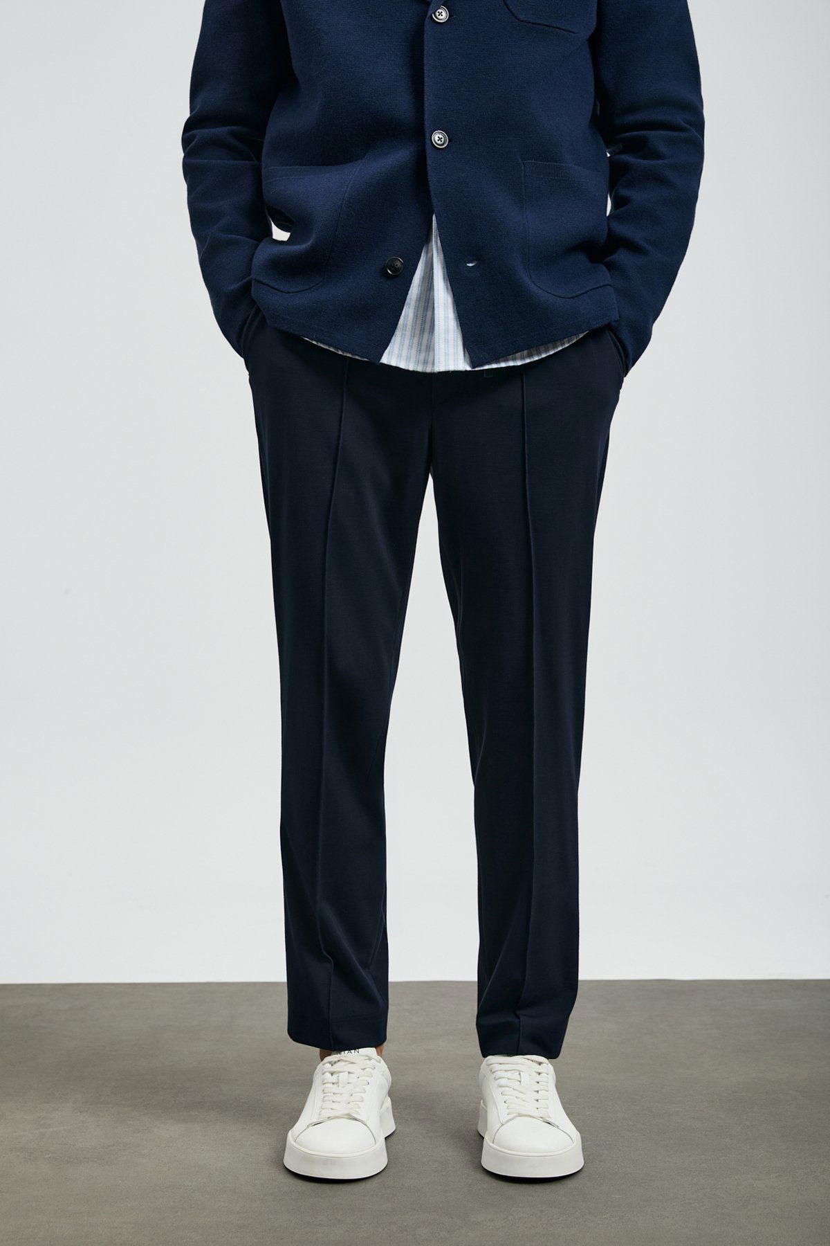 Lufian Erkek Sımon Smart Chino Slim Fit Pantolon 112190329 Lacivert - 2