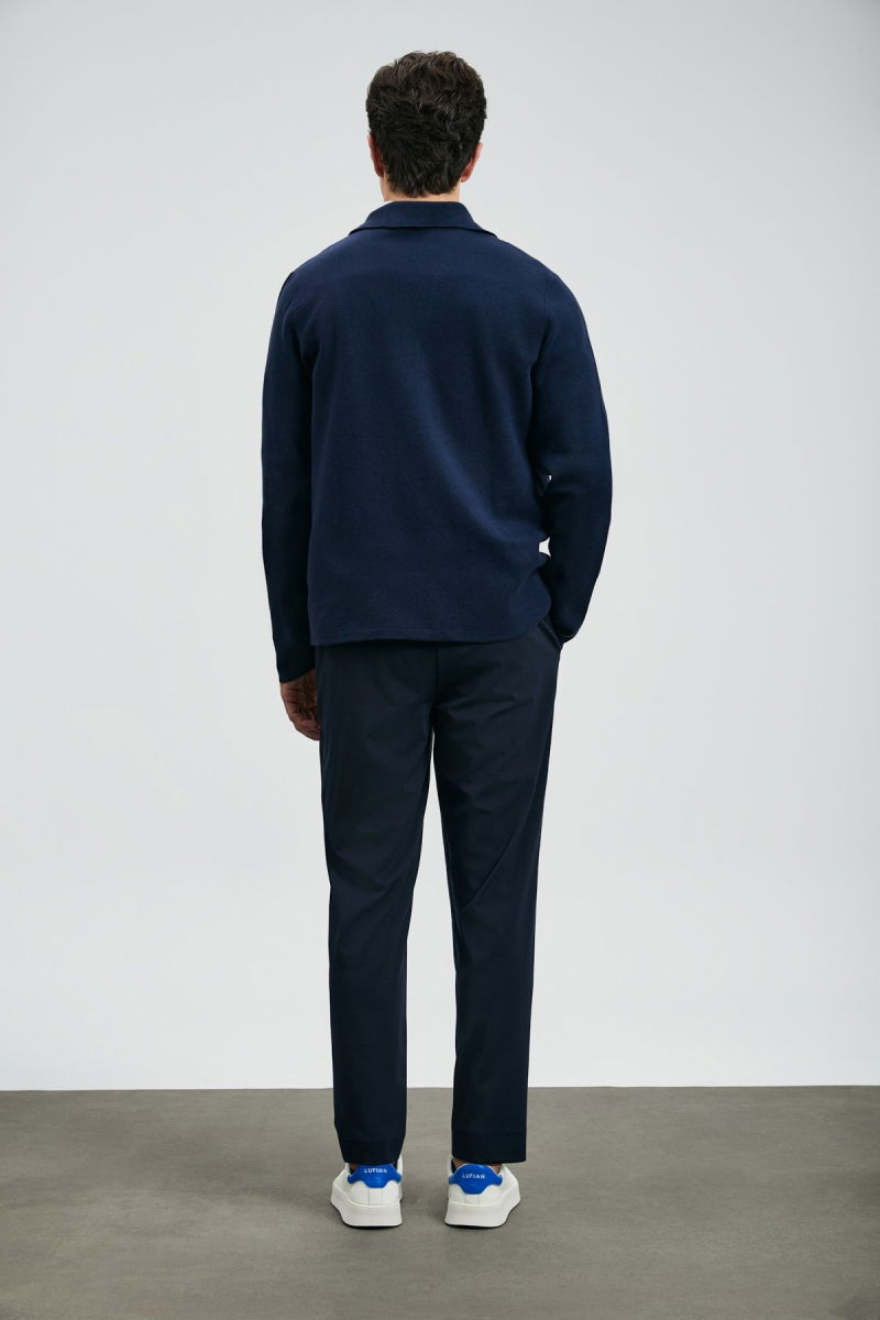 Lufian Erkek Sımon Smart Chino Slim Fit Pantolon 112190329 Lacivert - 4