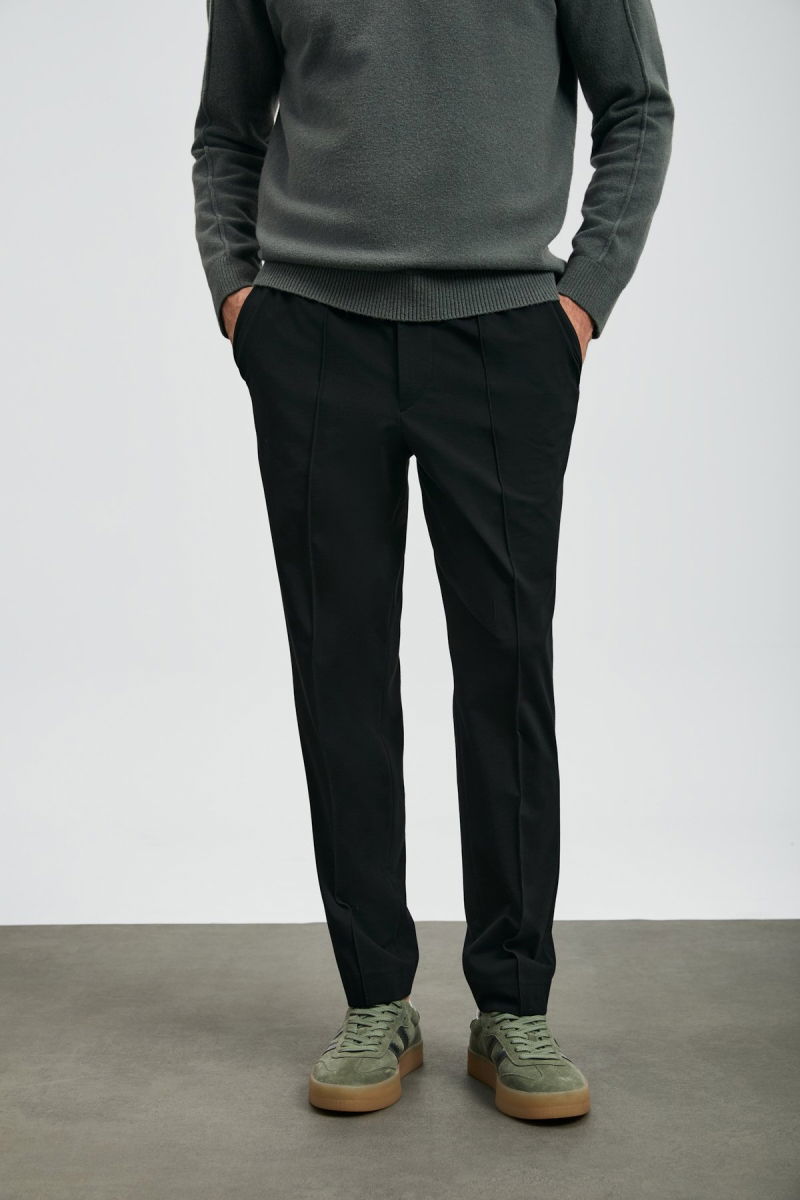 Lufian Erkek Sımon Smart Chino Slim Fit Pantolon 112190329 Siyah - 2