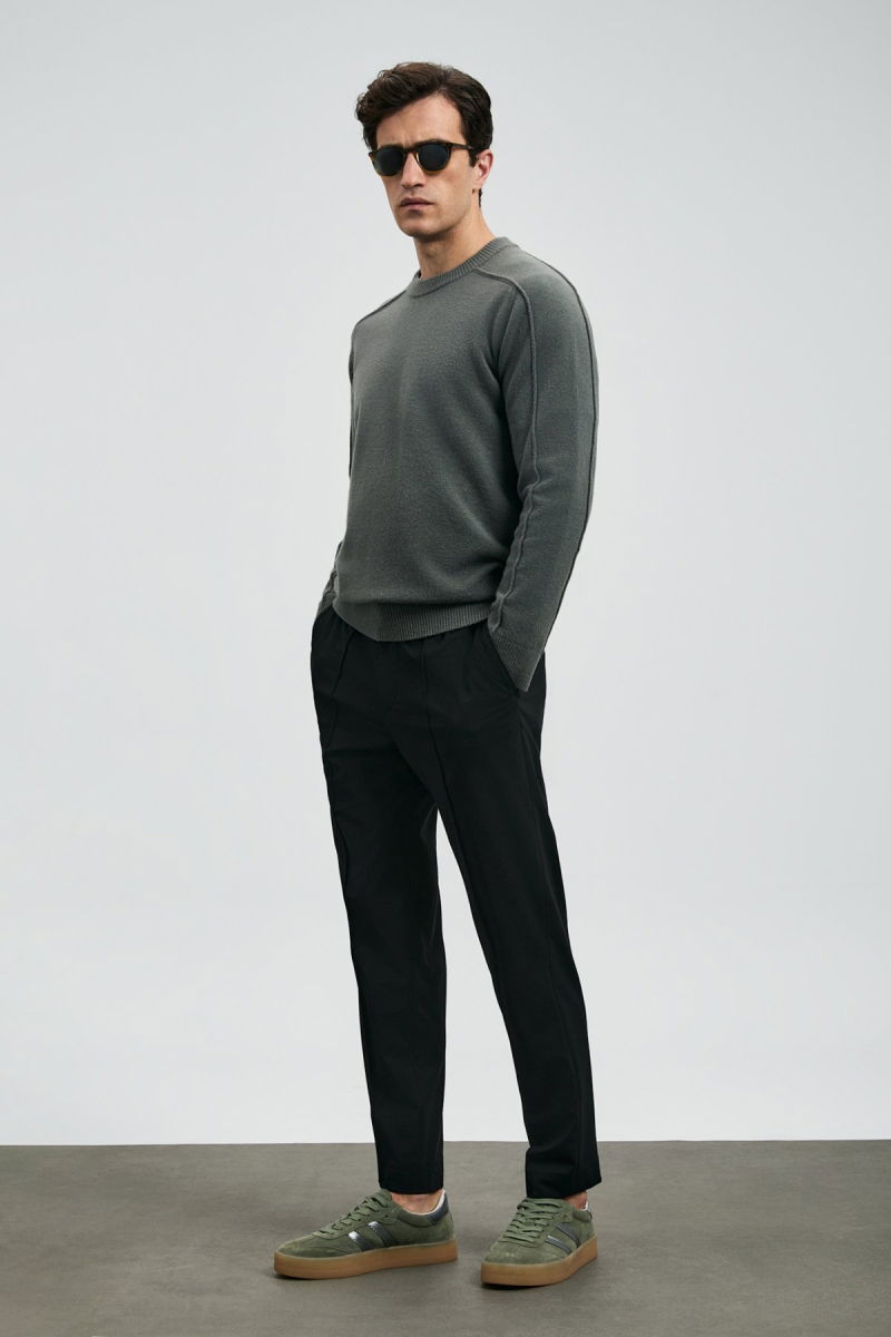 Lufian Erkek Sımon Smart Chino Slim Fit Pantolon 112190329 Siyah - 3