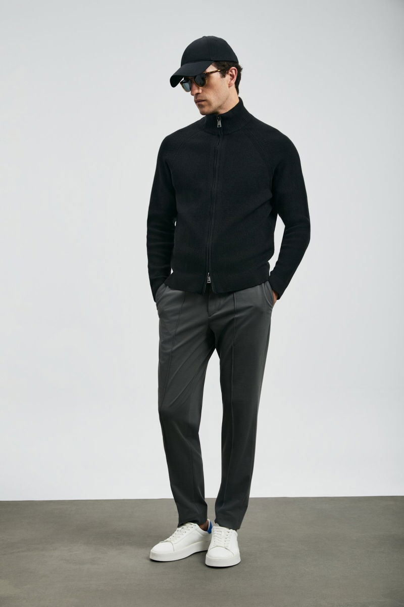 Lufian Erkek Sımon Smart Chino Slim Fit Pantolon 112190329 Yeşil - Lufian