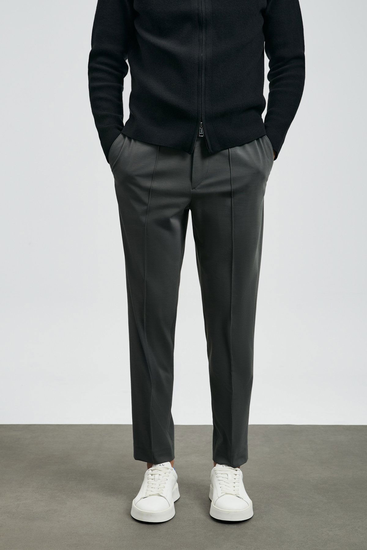 Lufian Erkek Sımon Smart Chino Slim Fit Pantolon 112190329 Yeşil - 2