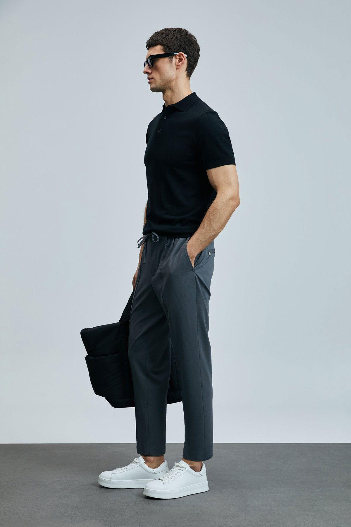 Lufian Erkek Sımon Smart Slim Fit Chino Pantolon 111190337 Antrasit - 2