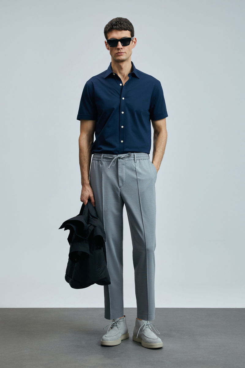 Lufian Erkek Sımon Smart Slim Fit Chino Pantolon 111190337 Gri 