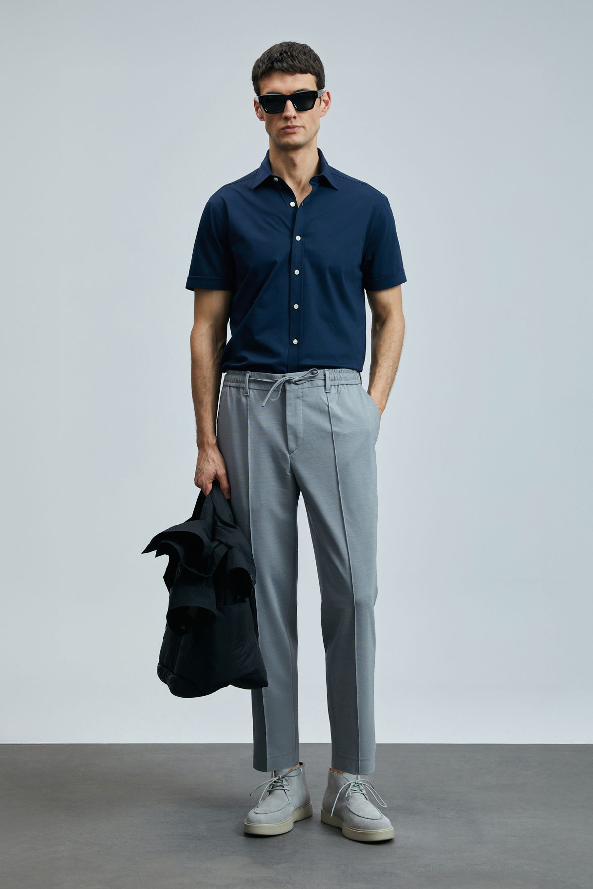 Lufian Erkek Sımon Smart Slim Fit Chino Pantolon 111190337 Gri - 1
