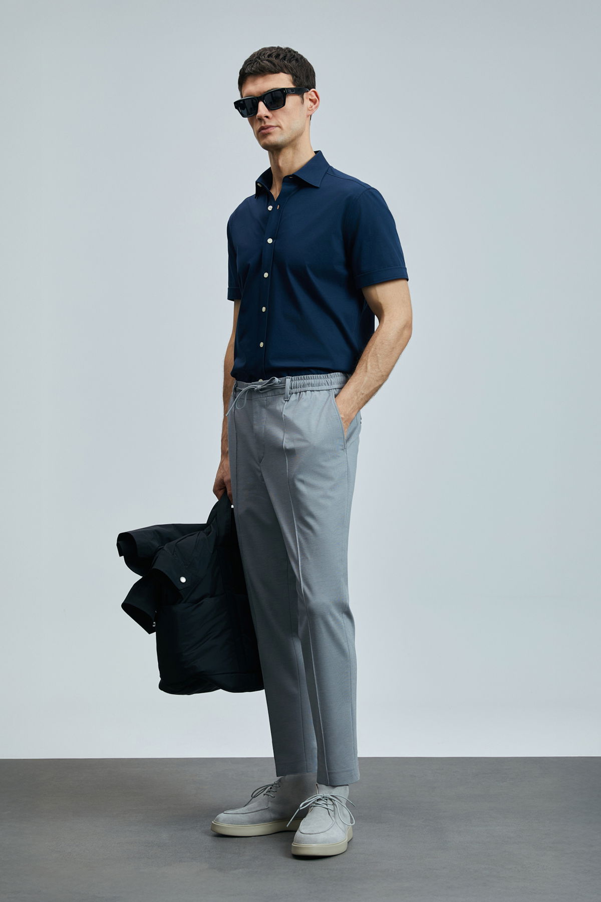 Lufian Erkek Sımon Smart Slim Fit Chino Pantolon 111190337 Gri - 2