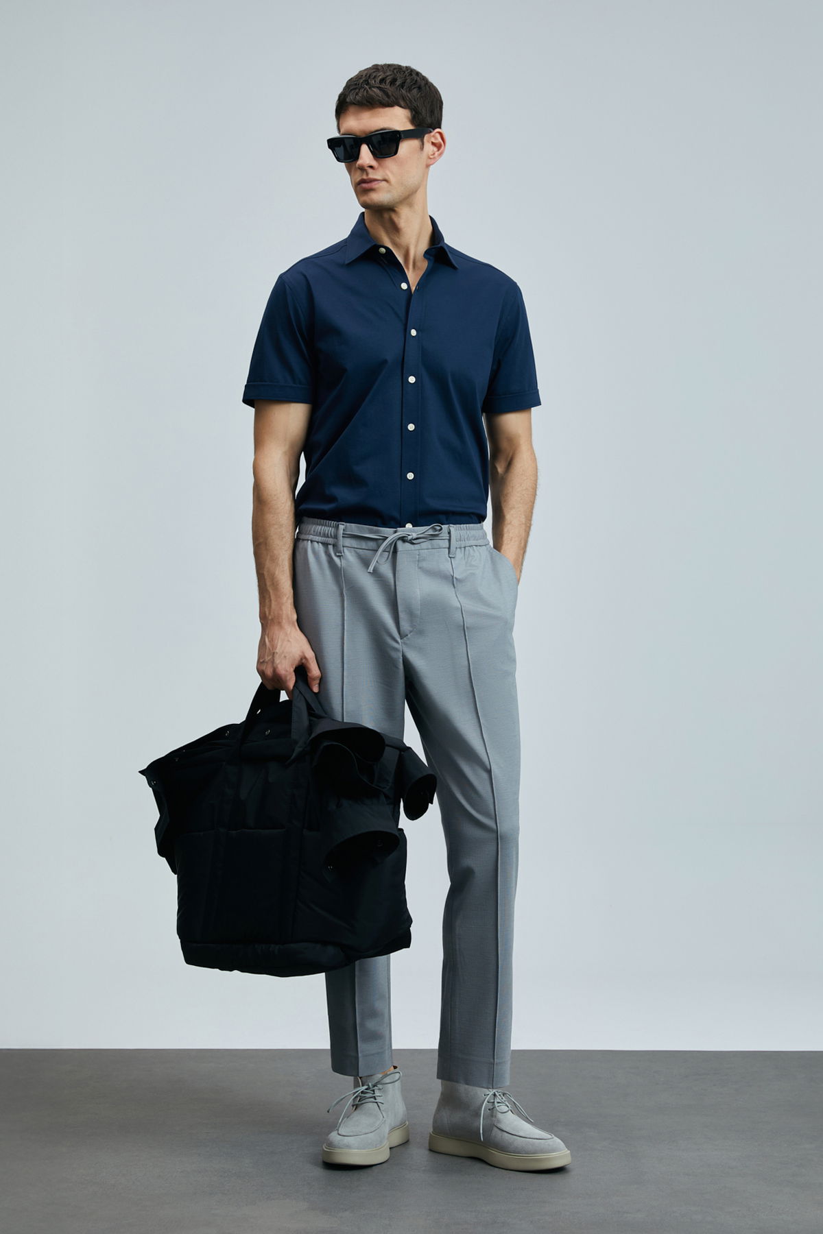 Lufian Erkek Sımon Smart Slim Fit Chino Pantolon 111190337 Gri - 3