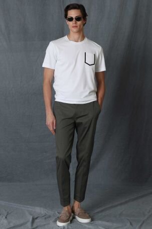 Lufian Erkek Sırıus Modern Grafik T-Shirt 111020169 Beyaz - 6