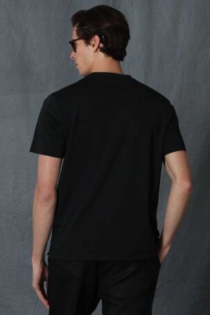 Lufian Erkek Sırıus Modern Grafik T-Shirt 111020169 Siyah - 5