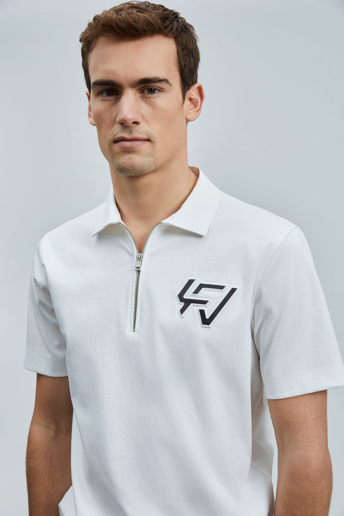 Lufian Erkek Slash Smart Polo T-Shirt 111040224 Kırık Beyaz - 3