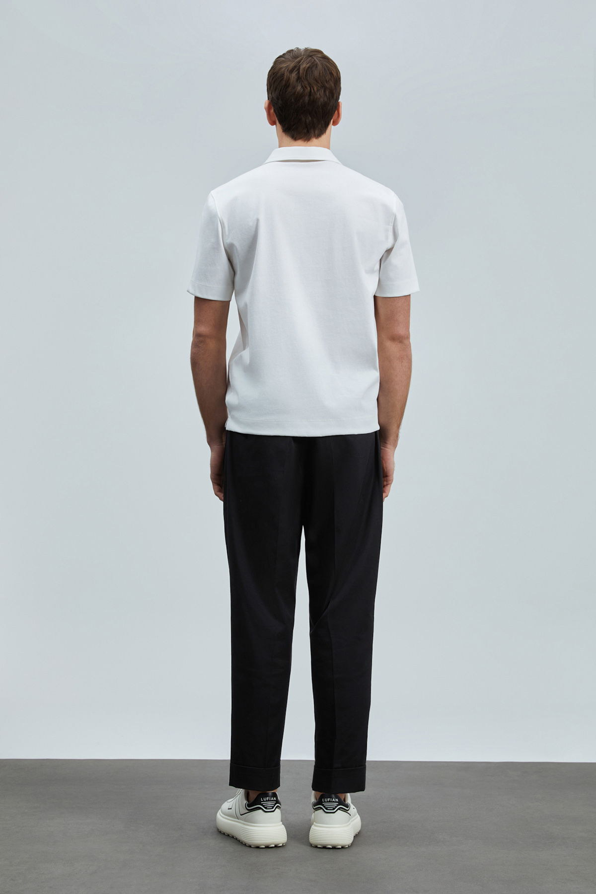 Lufian Erkek Slash Smart Polo T-Shirt 111040224 Kırık Beyaz - 4