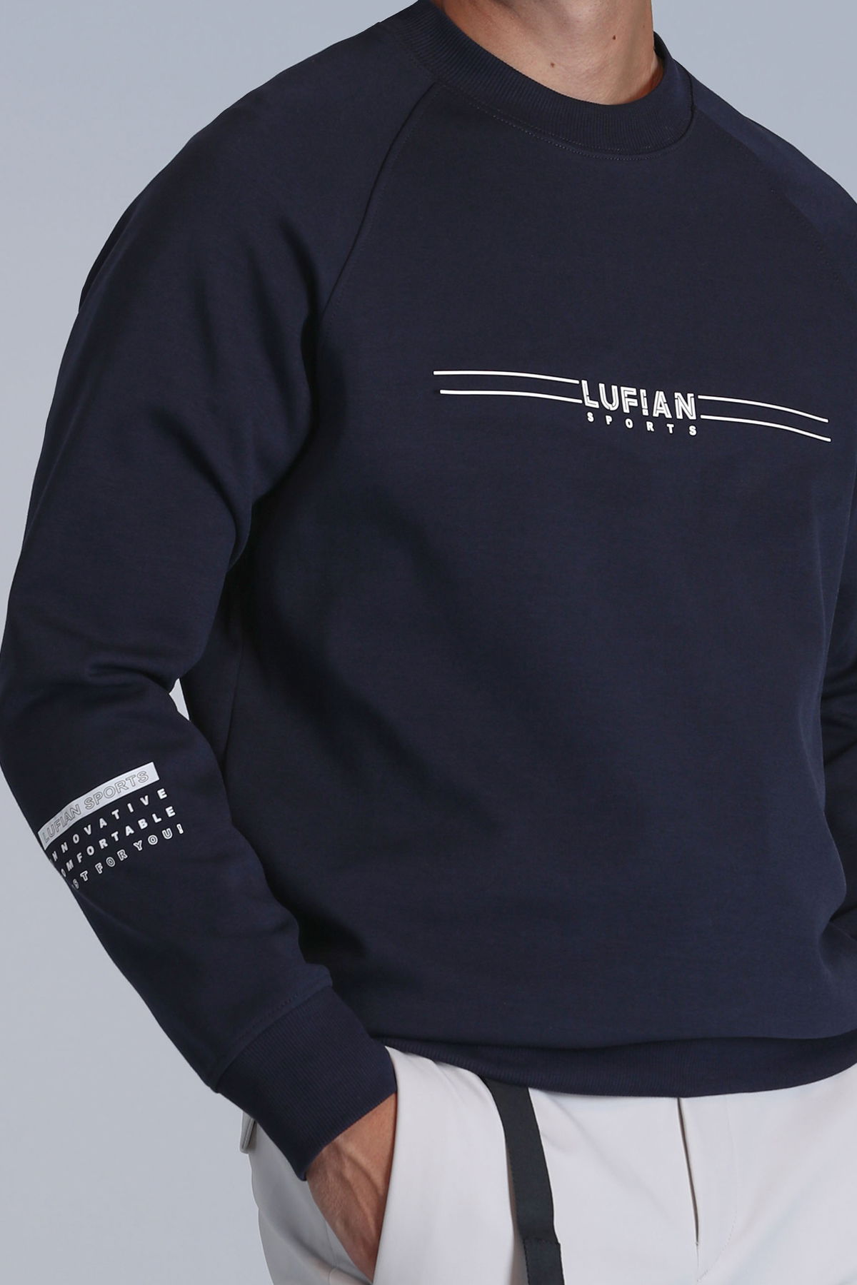 Lufian Erkek Squıre Sweatshirt 112030144 Lacivert - 3