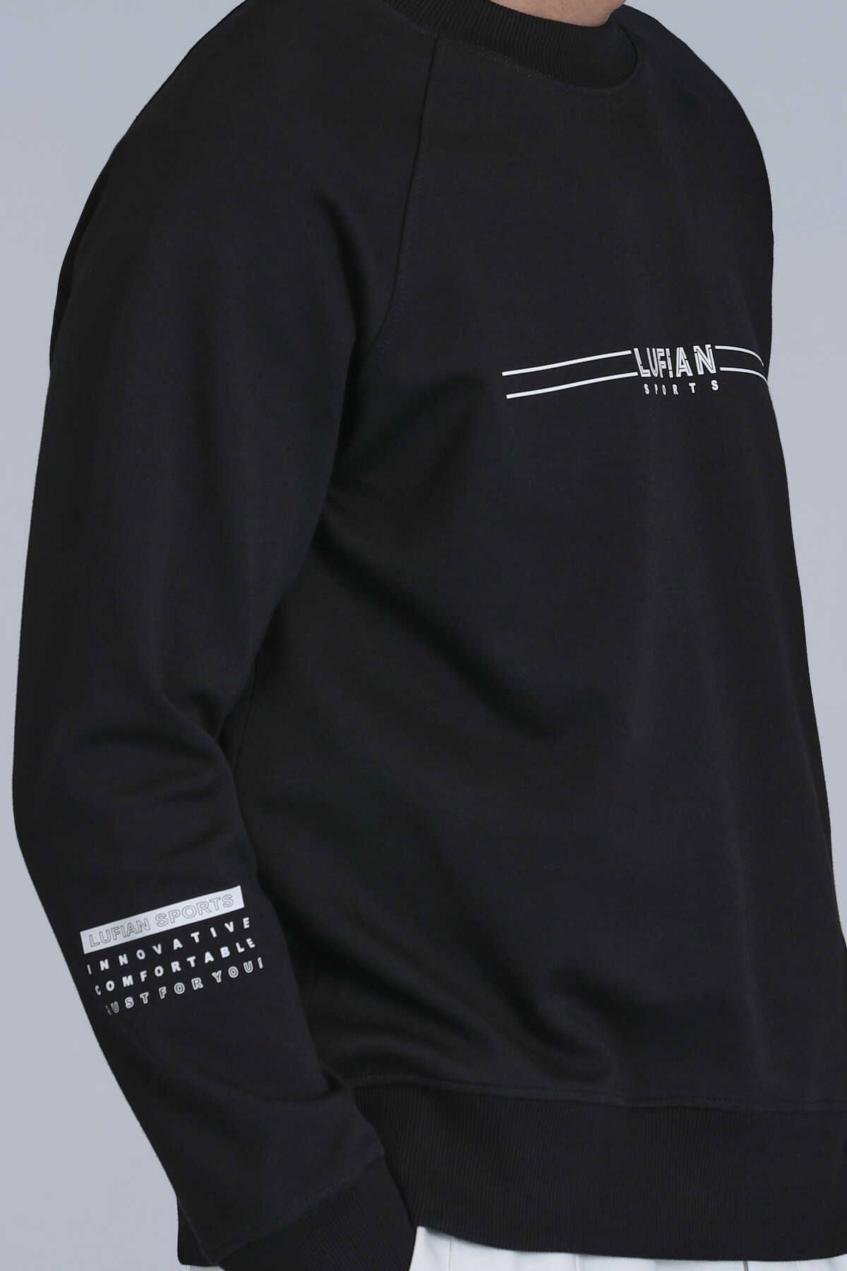 Lufian Erkek Squıre Sweatshirt 112030144 Siyah - 3