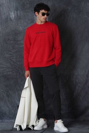 Lufian Erkek Star Sweatshirt 627112030098 Kırmızı - 2