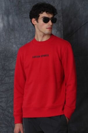 Lufian Erkek Star Sweatshirt 627112030098 Kırmızı - 4
