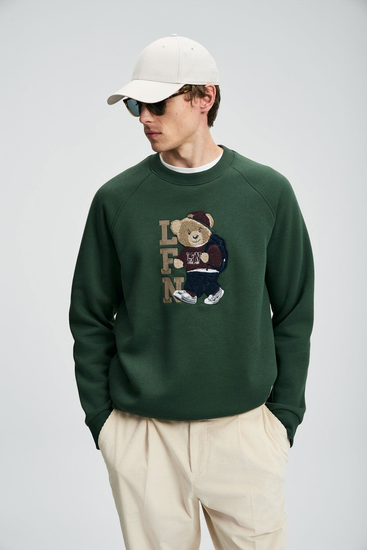 Lufian Erkek Storm Sweatshirt 112030172 Çimen Yeşili - 1