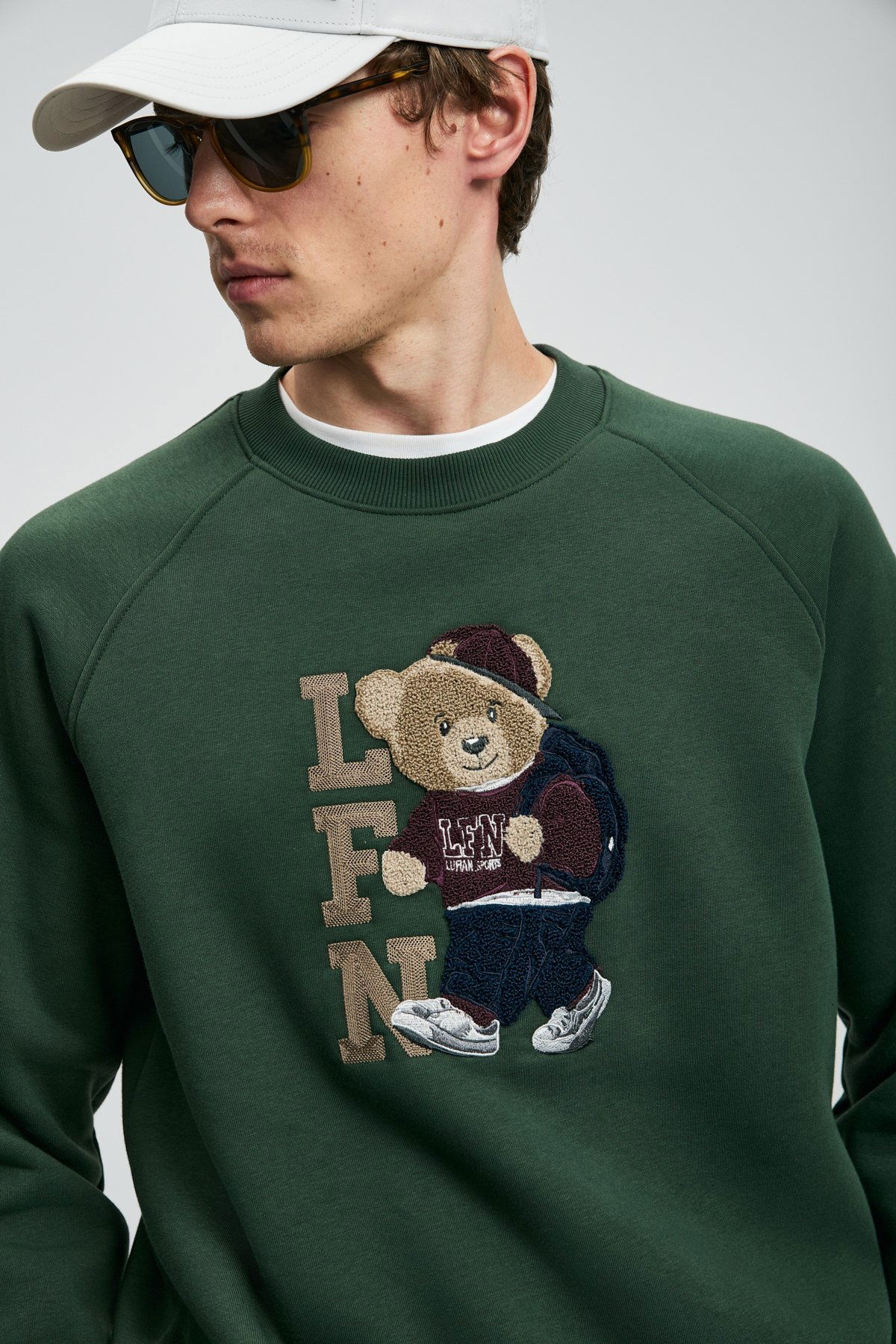 Lufian Erkek Storm Sweatshirt 112030172 Çimen Yeşili - 2