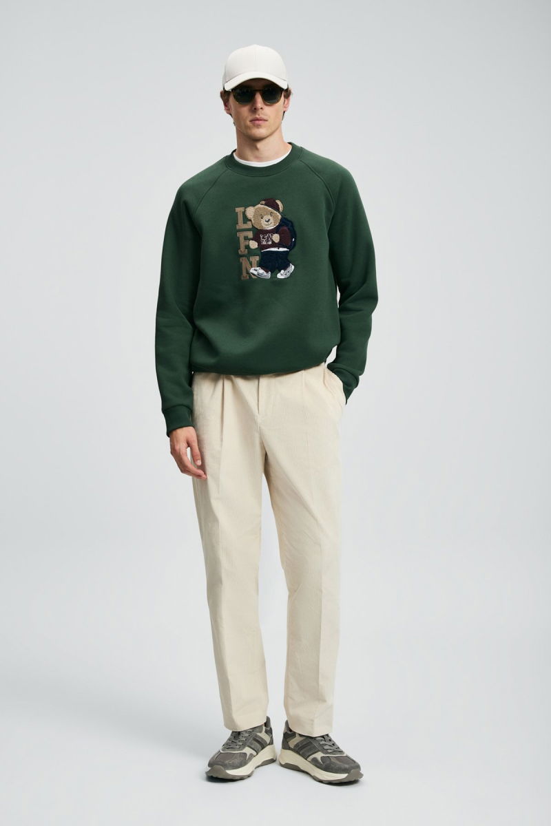 Lufian Erkek Storm Sweatshirt 112030172 Çimen Yeşili - 3