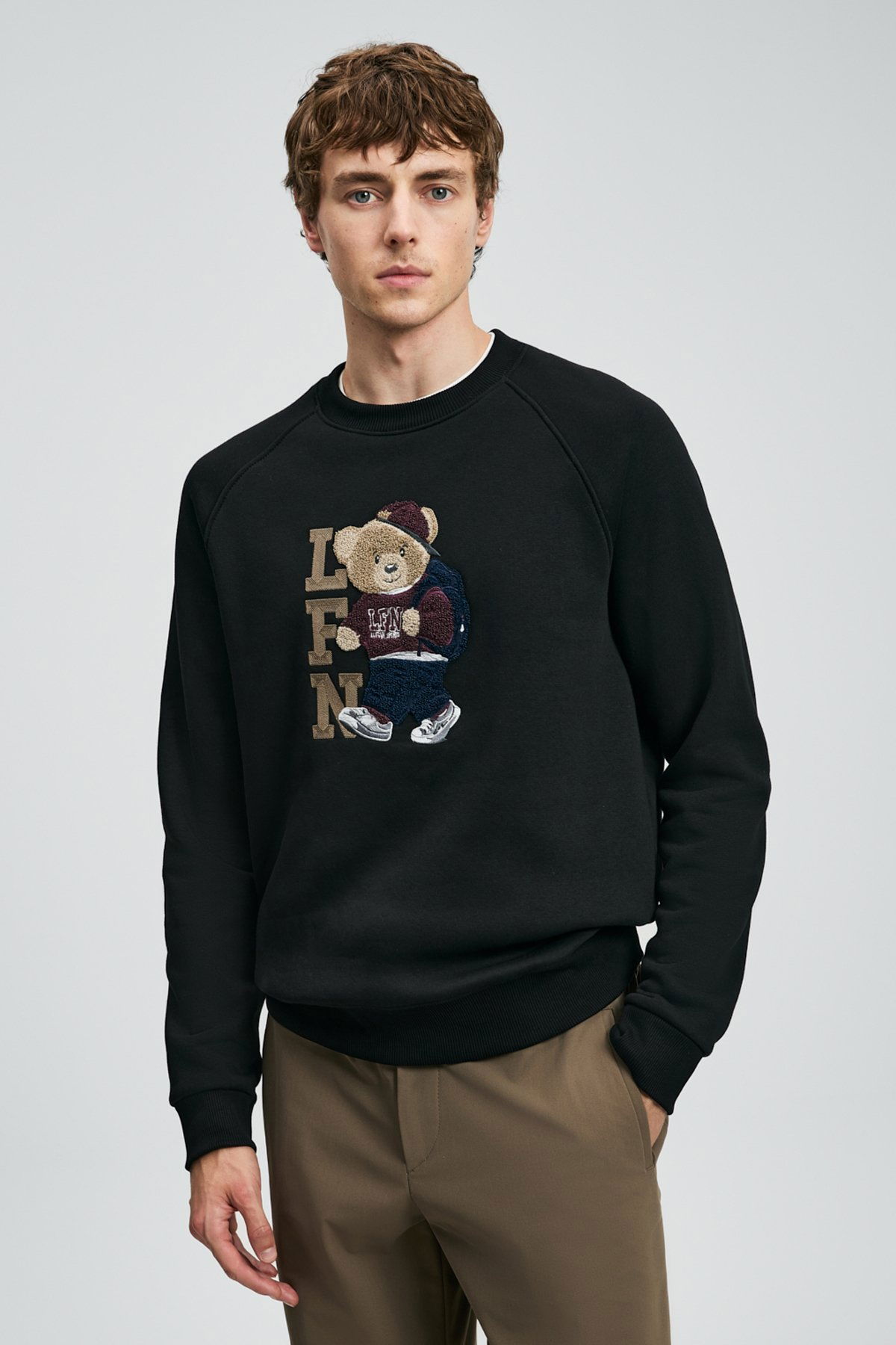 Lufian Erkek Storm Sweatshirt 112030172 Siyah - 1