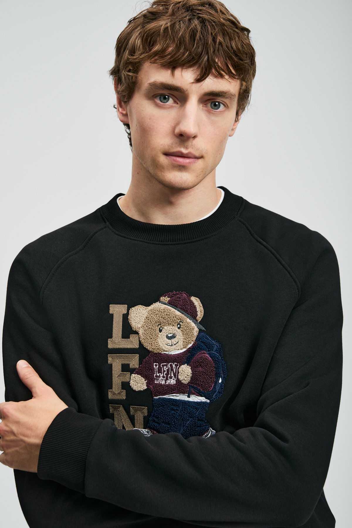 Lufian Erkek Storm Sweatshirt 112030172 Siyah - 3