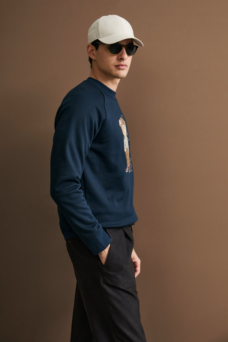 Lufian Erkek Storm Sweatshirt Lacivert - 4
