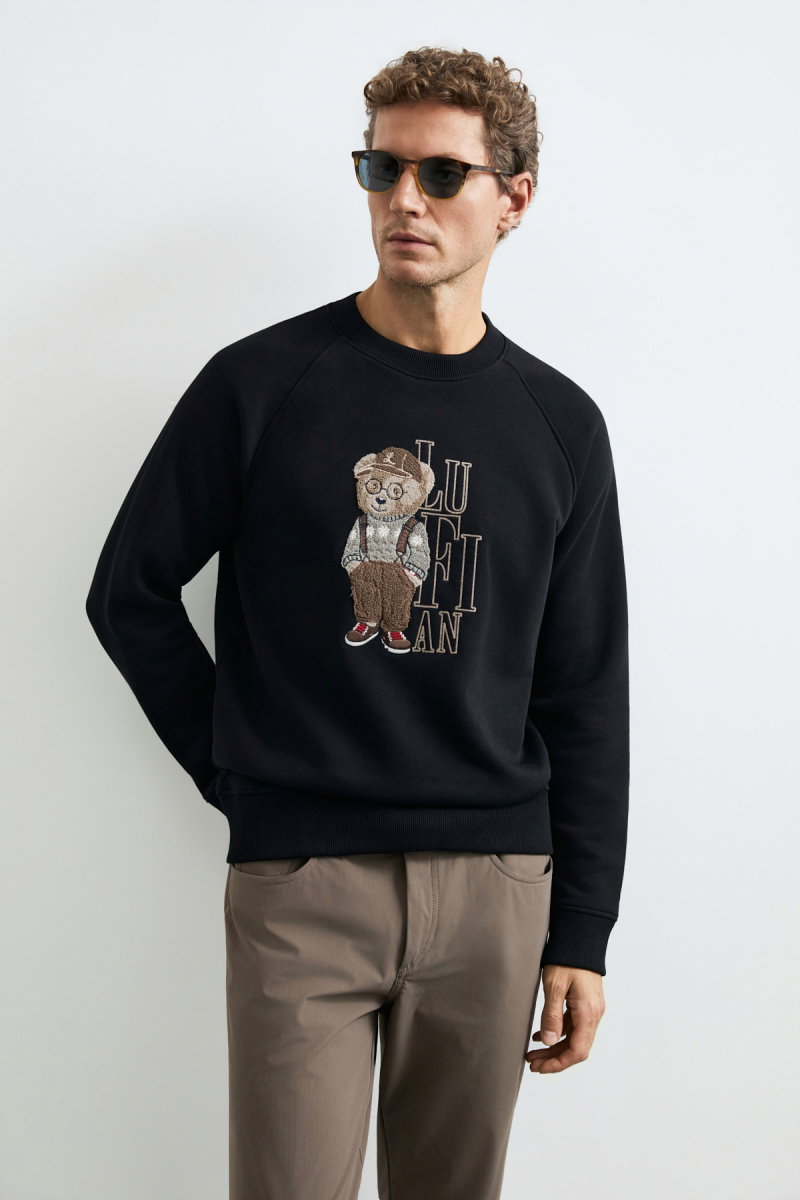 Lufian Erkek Storm Sweatshirt Siyah - 2