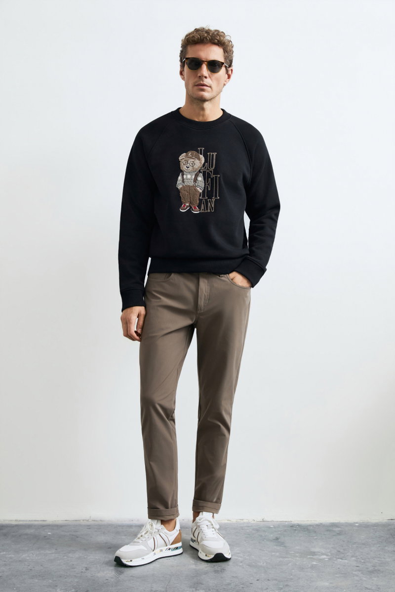 Lufian Erkek Storm Sweatshirt Siyah - 3
