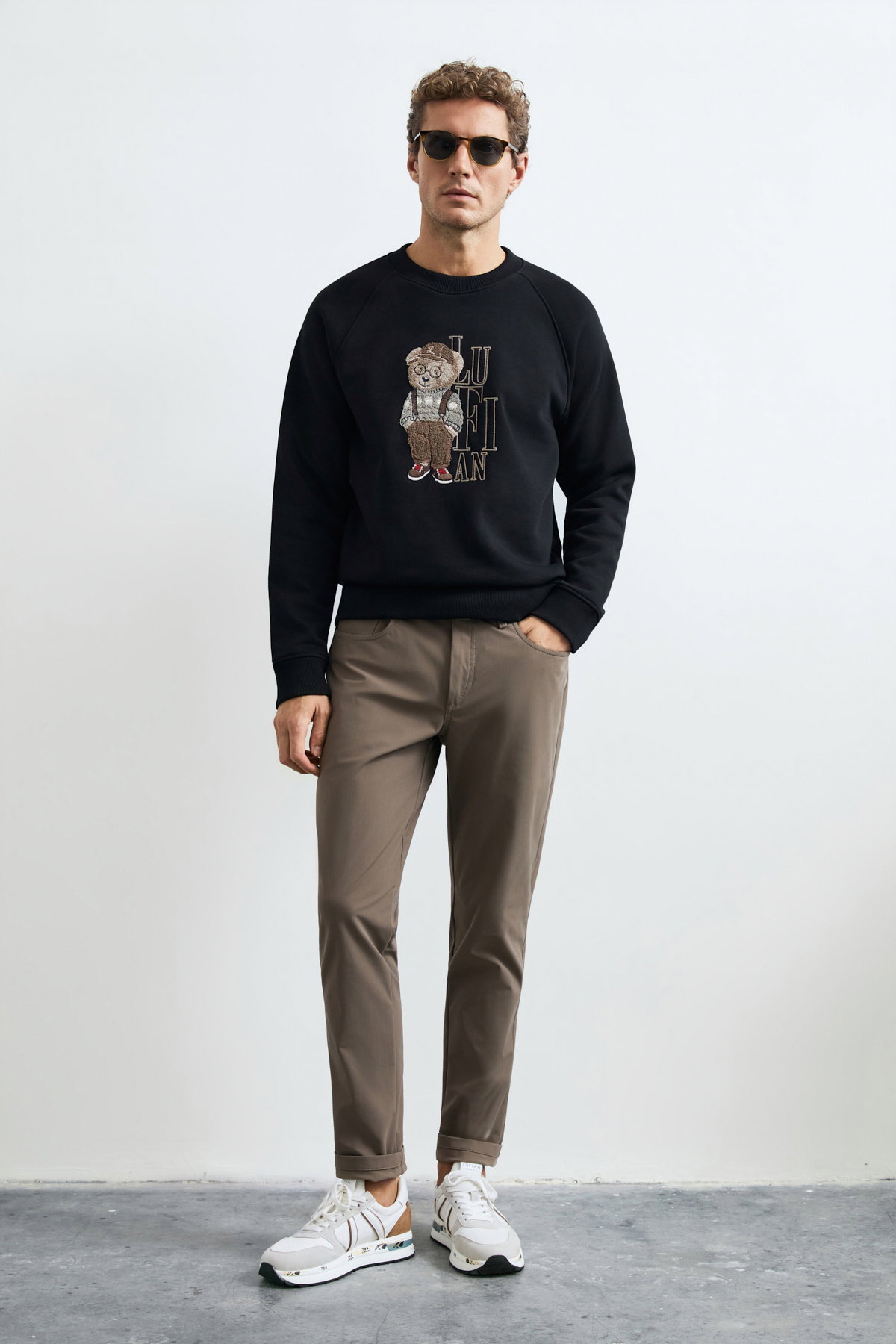 Lufian Erkek Storm Sweatshirt Siyah - 3