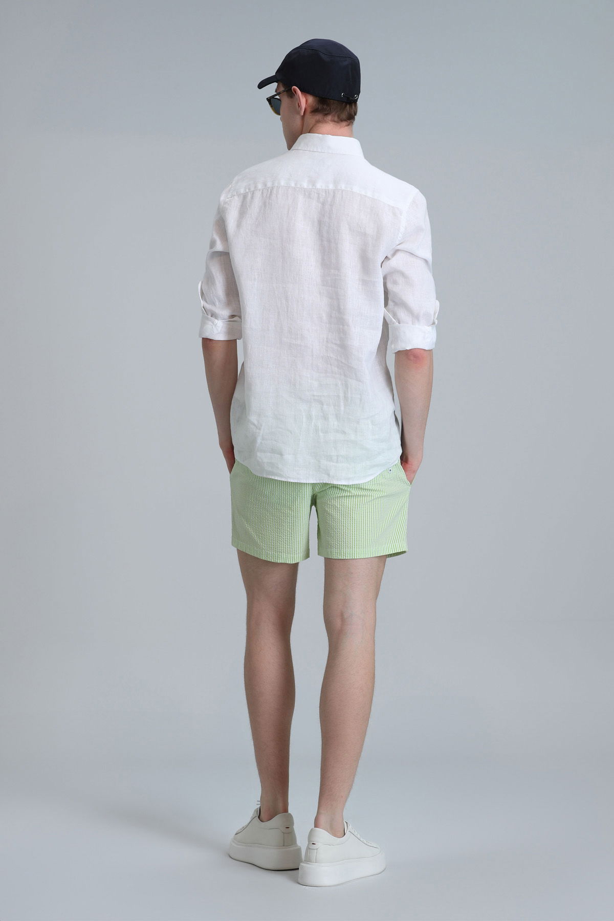 Lufian Erkek Strıped Deniz Şortu 111220087 Yeşil - 3