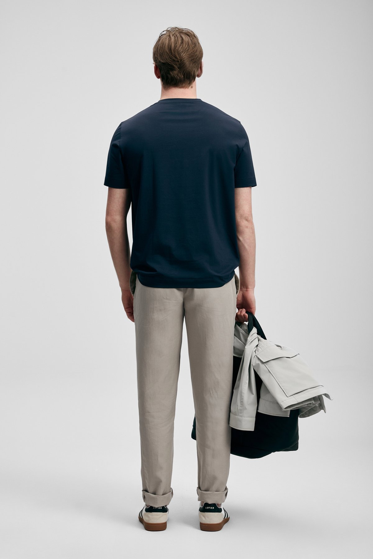 Lufian Erkek Surge Modern Grafik T-Shirt 111020317 Lacivert - 4
