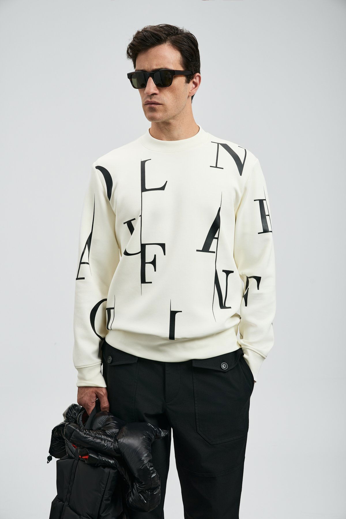 Lufian Erkek Tıffany Sweatshirt 112030184 Kırık Beyaz - 2