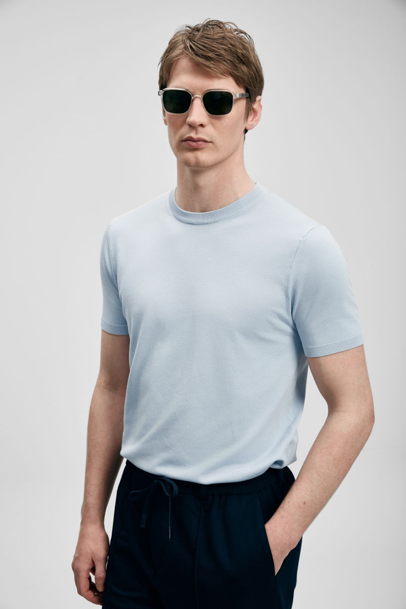 Lufian Erkek Tıno Modal Karışımlı Kazak 111090156 Açık Gri - 3