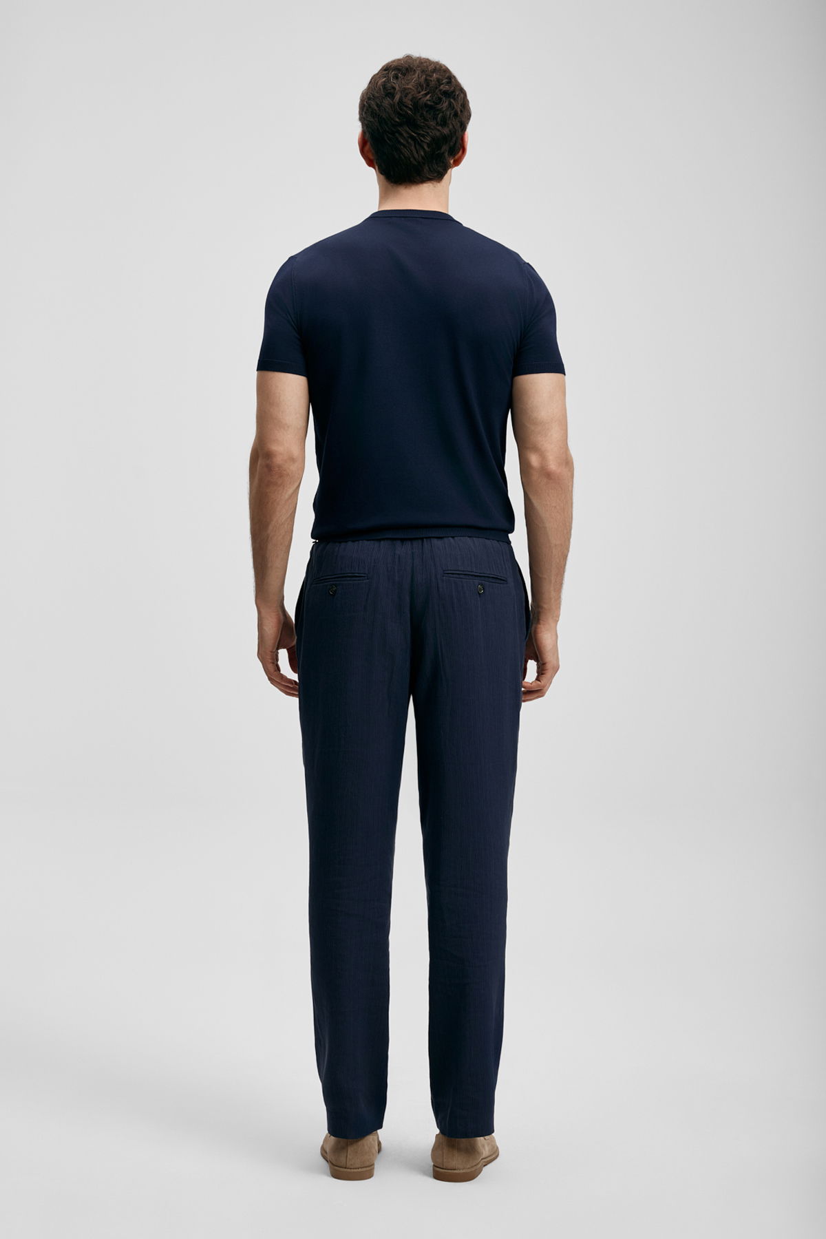 Lufian Erkek Tıno Modal Karışımlı Kazak 111090156 Koyu Lacivert - 4