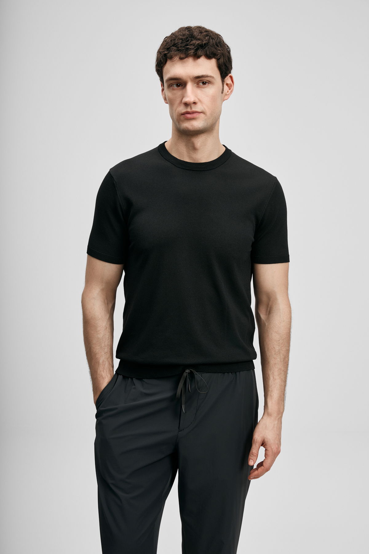 Lufian Erkek Tıno Modal Karışımlı Kazak 111090156 Siyah - 1