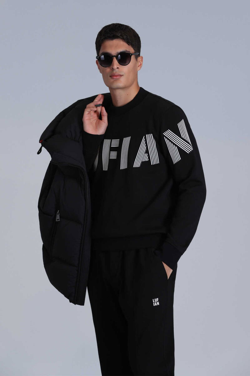 Lufian Erkek Todillo Sweatshirt 112030158 Siyah - 1