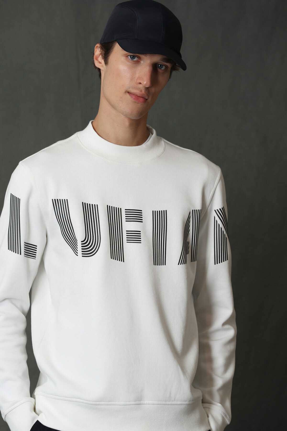 Lufian Erkek Todillo Sweatshirt 627112030096 Kırık Beyaz - 1