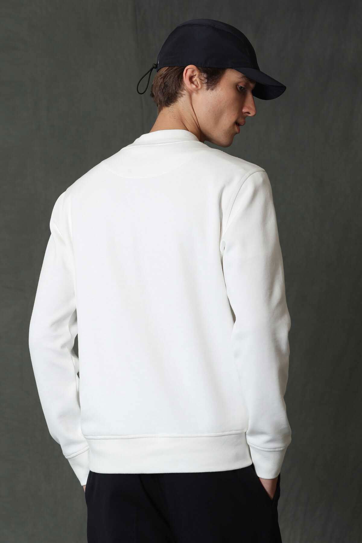 Lufian Erkek Todillo Sweatshirt 627112030096 Kırık Beyaz - 5