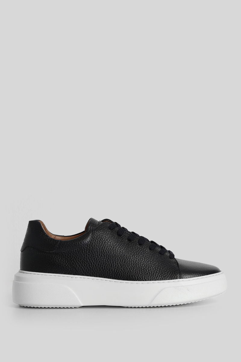 Lufian Erkek Tommy Deri Sneaker Ayakkabı 111230187 Lacivert - 1